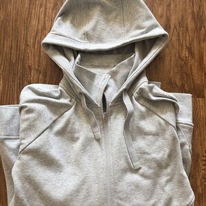 Athleta Light Heather Gray Pullover Hoodie